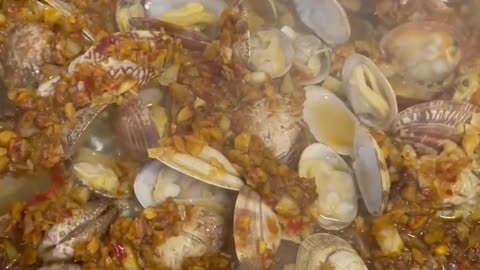 Scallop with garlic