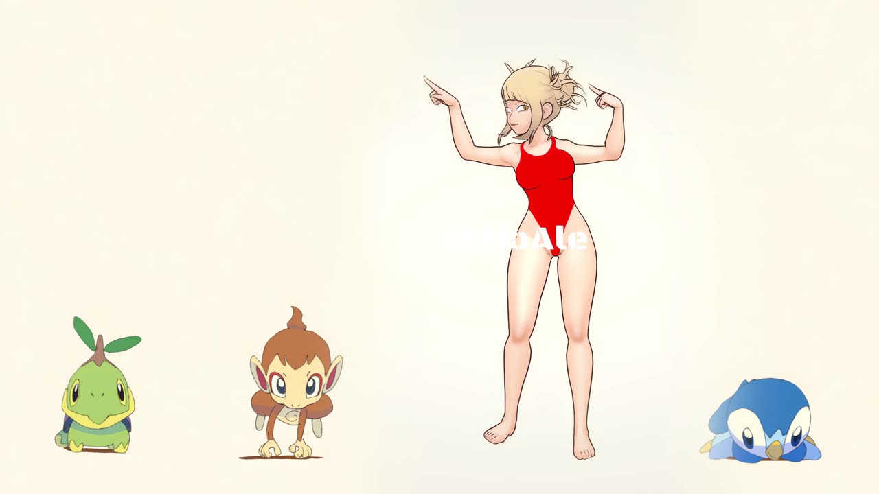 Toga Bikini My hero Academia Pokémon dancing POKÉDANCE #mmd #Toga #bnha #mha