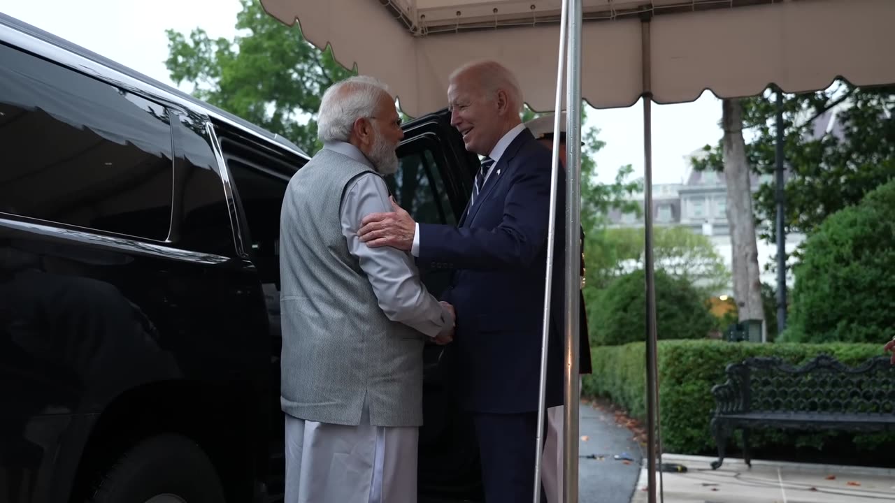 Special moments from PM Modi's warm welcome at the White House