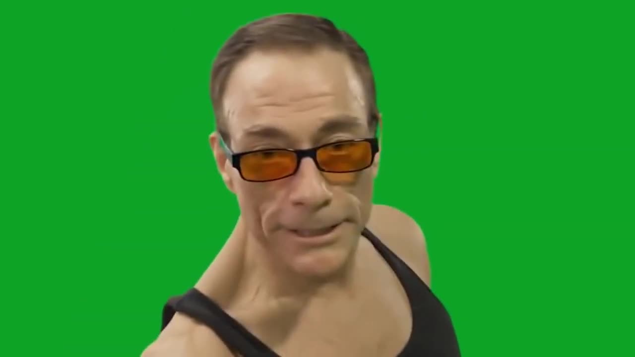 Jean Claude Van Damme - (GREEN SCREEN)