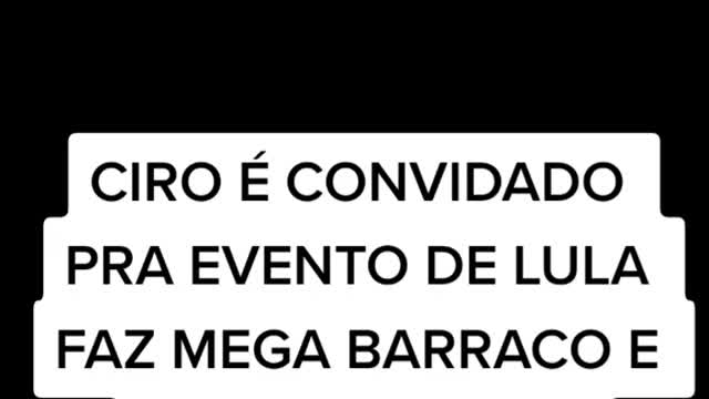 Ciro faz barraco em evento do PT TEATRO DAS TESOURAS