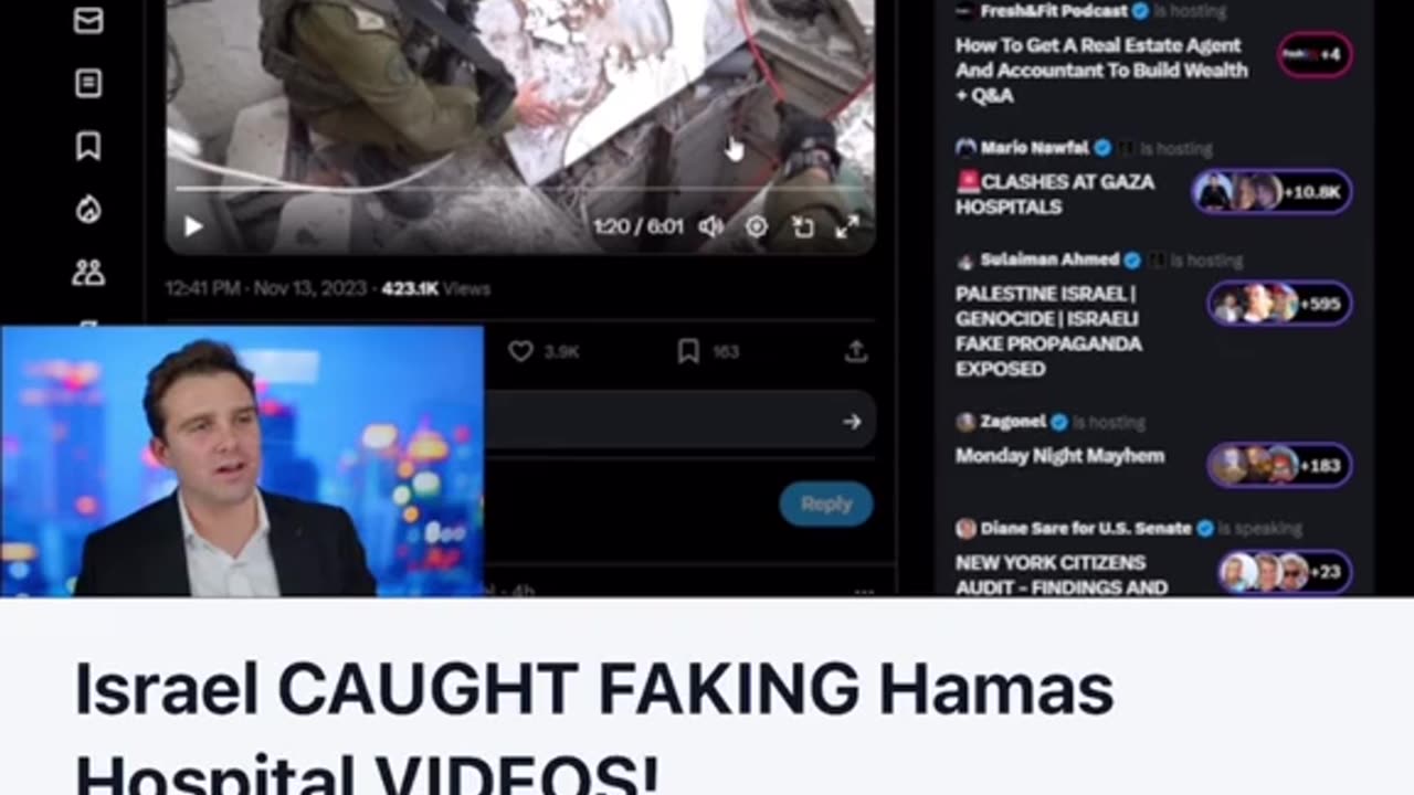 ISRAEL CAUGHT AGAIN FAKING HAMAS HOSPITAL VIDEOS