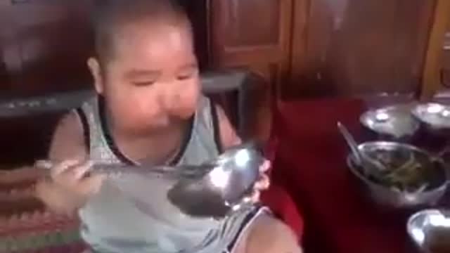 Like mother, like this baby is not feeding.
