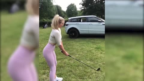 Hot Girls doing Golf Stuff !