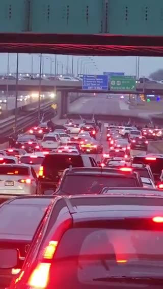 Pro-Palestinian Protesters block highway near O'Hare International Airport