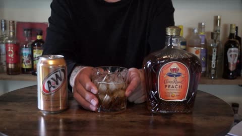 Peach Crown Royal & A&W Cream Soda