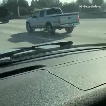 Silver truck big chrome silver spinner wheels