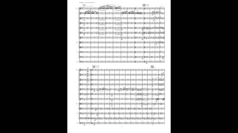 Juaquín Turina– Paseo noturno (Evening Stroll) (Clarinet Nonet + 2 Piccolos)