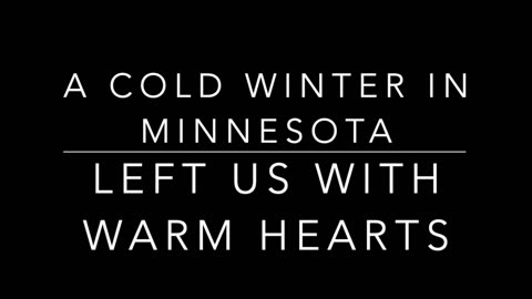 From the tropics to Winter in Minnesota