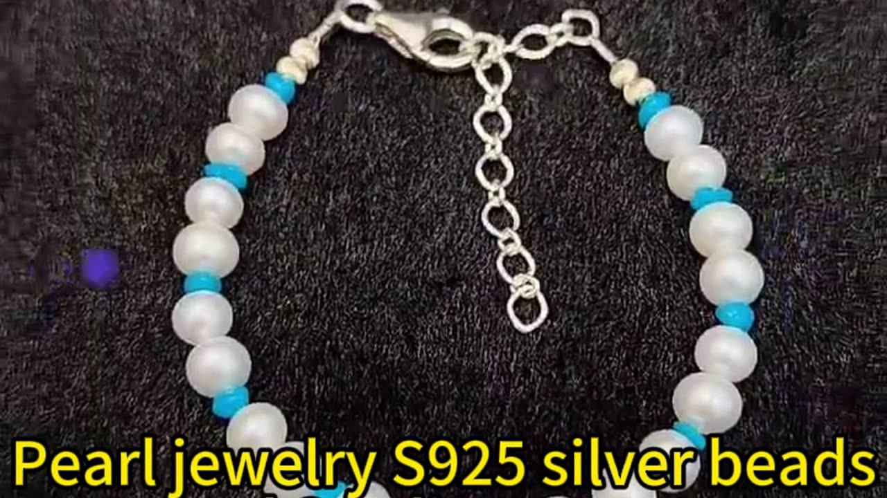 GN-20241030-02 Pearl jewelry S925 silver beads natural Sterling treatment Turquoise with shape