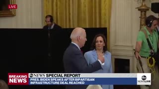 Biden Says Harris “Has Done A Great Job So Far” On The Border Crisis