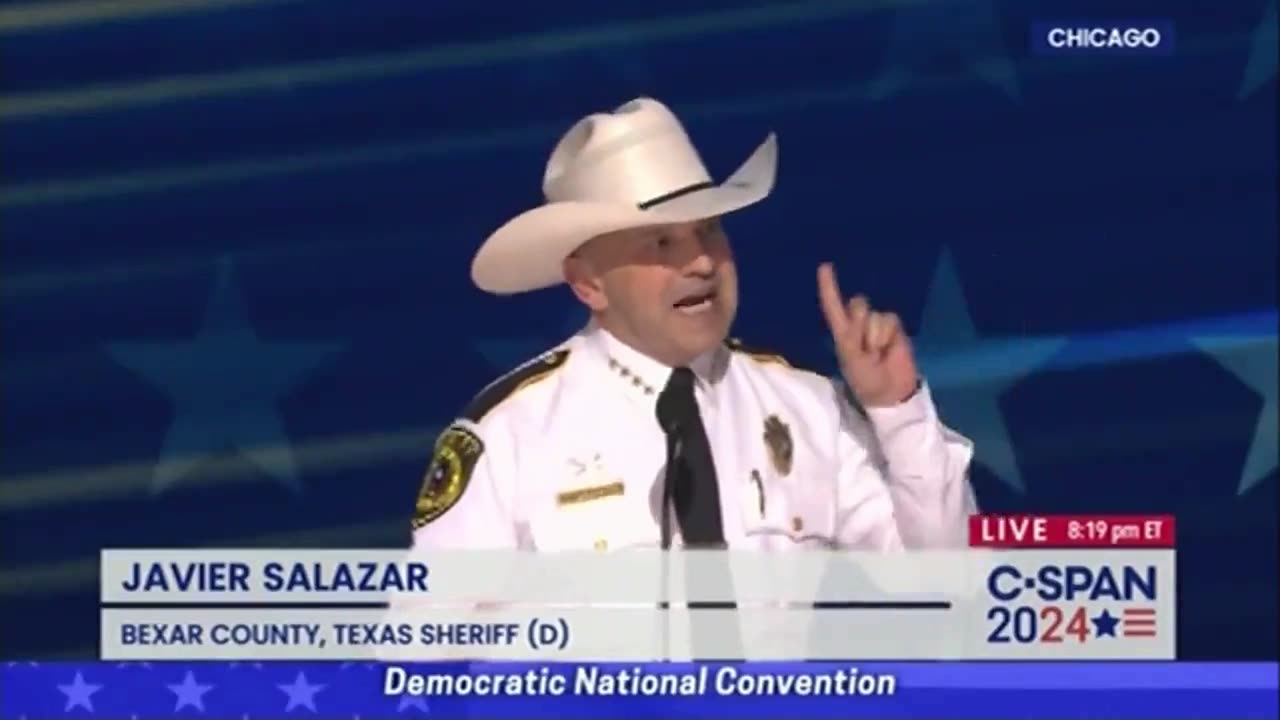 CORRUPT SHERRIFF JAVIER SALAZAR, PAID TO LIE AT THE DNC