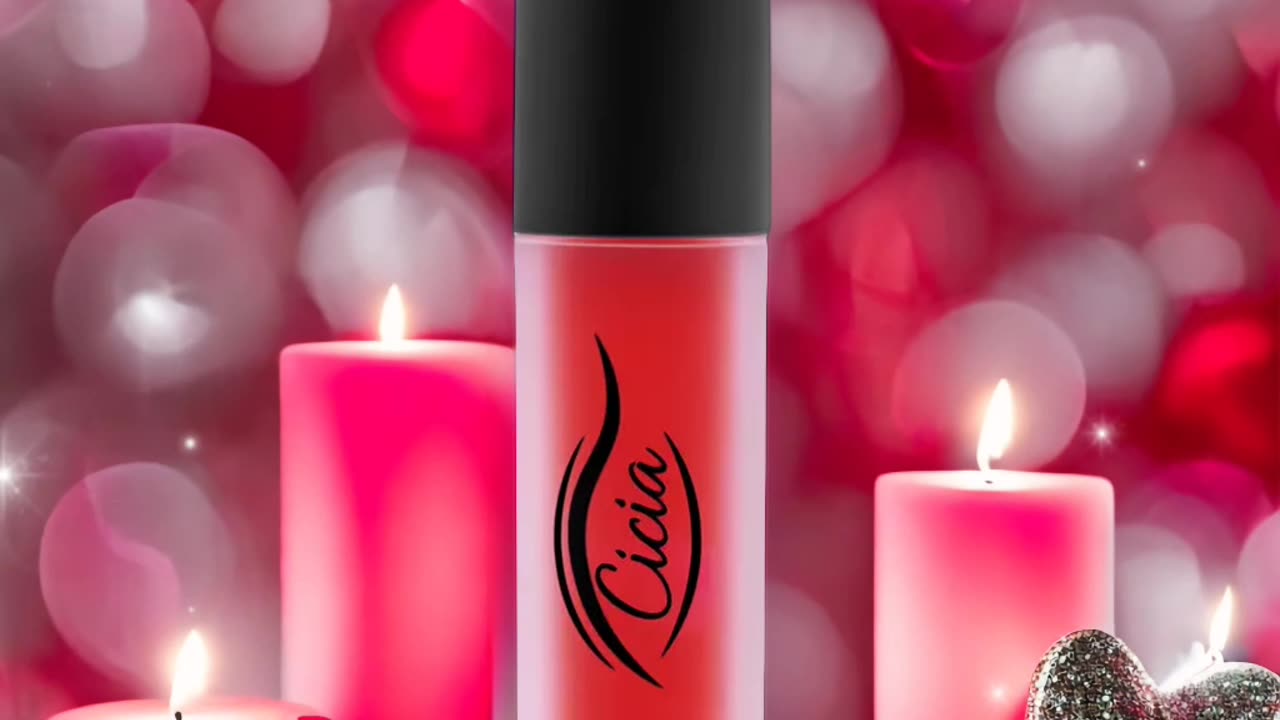 Cicia Premium Red Lip Oil - Cherry Moisturizing and Nourishing Glossy Finish | Lip Care Treatment