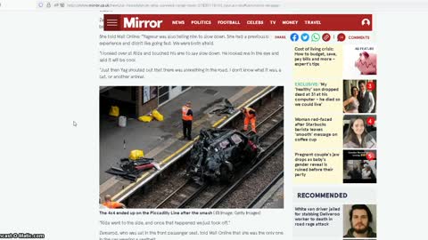 UK Police stage car crash