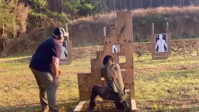 One of our students absolutely killing it on the range!