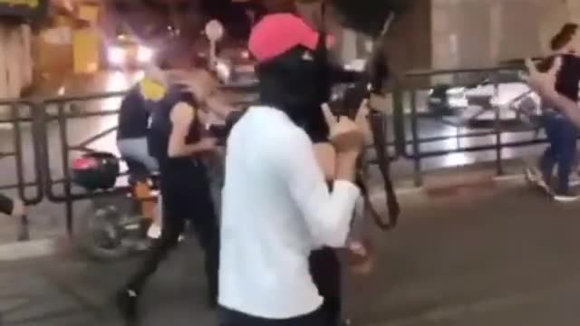 🇬🇧Armed members of the Palestinian resistance took to the streets