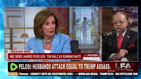 PELOSI: HUSBANDS ATTACK EQUAL TO TRUMP ASSASS.