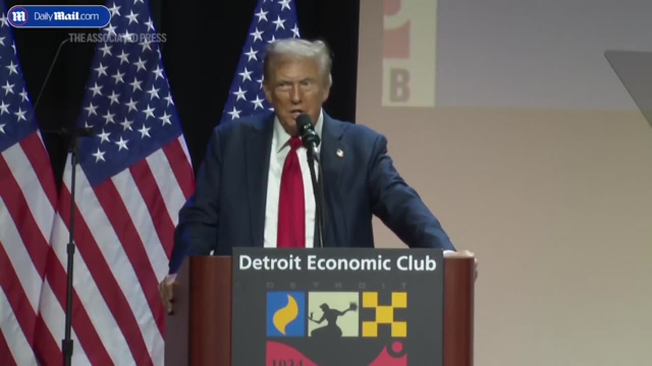 Trump Tries to Win Back Detroit Voters After Previous Insults at Detroit Economic Club Event