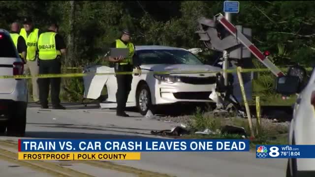 1 Dead following train vs car Crash near Frostproof Road