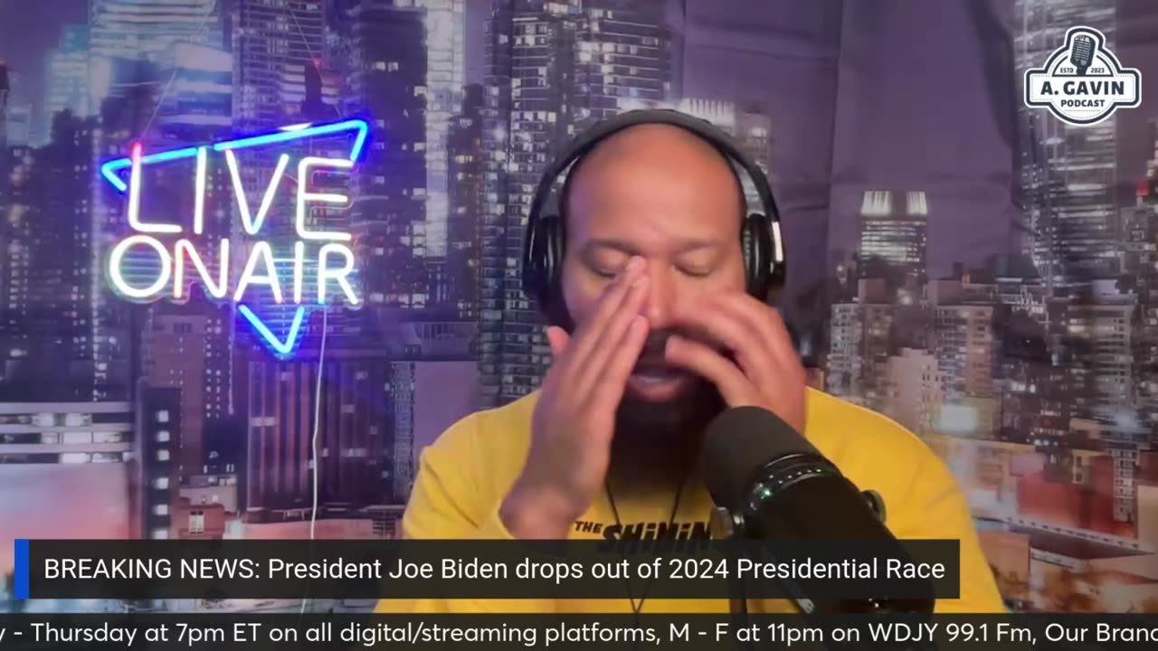 The Arrington Gavin Show "BIDEN DROPS OUT OF 2024 PRESIDENTIAL RACE"