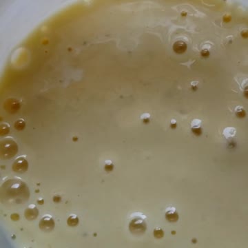 Quick mango banana milkshakes in a mason jar