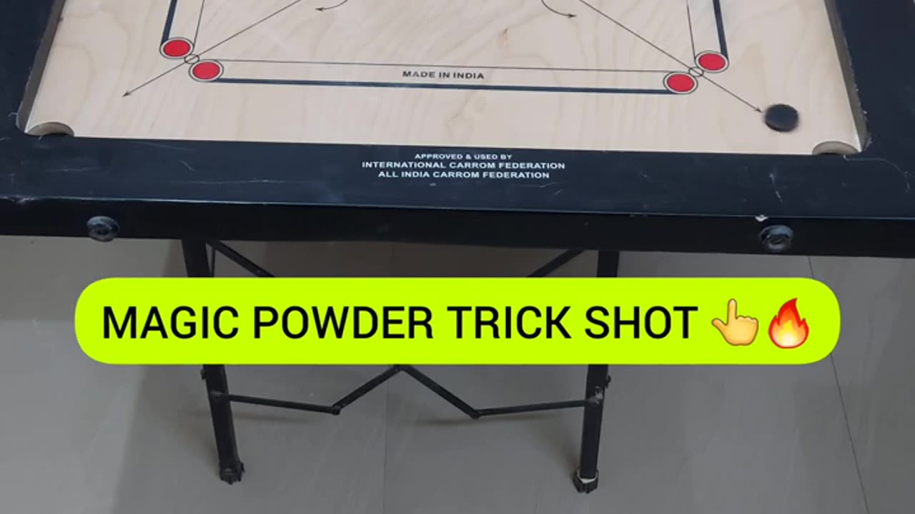 Carrom Magic Powder Trick Shot 🔥😳 #shorts #carromking #akscarrom