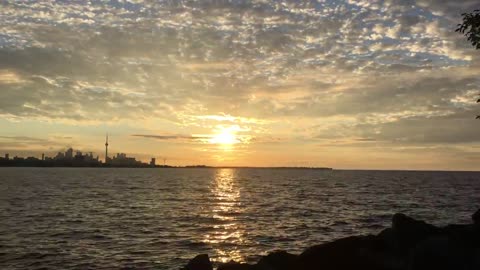 Cloudy Sunrise at Toronto Humber Bay