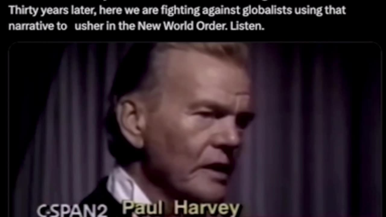 🧂Vintage PAUL HARVEY on Climate Change / Global Warming 1992 🌎