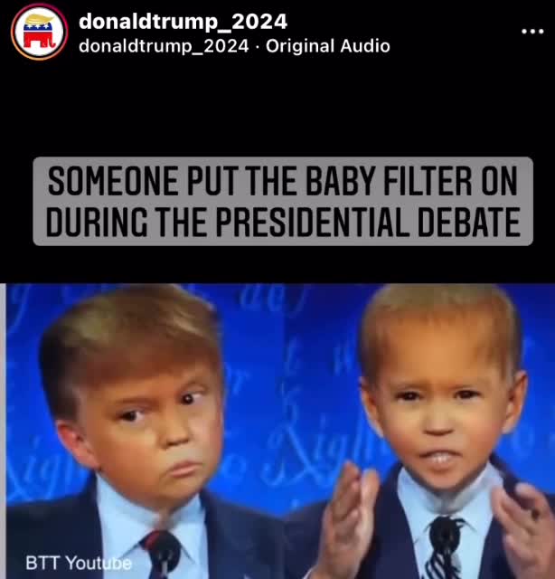 Baby Trump vs Baby Biden