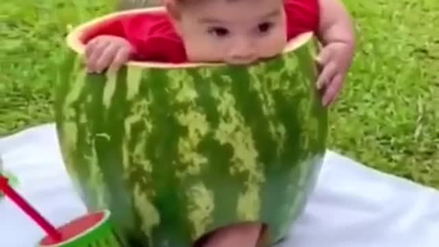 Cute baby funny