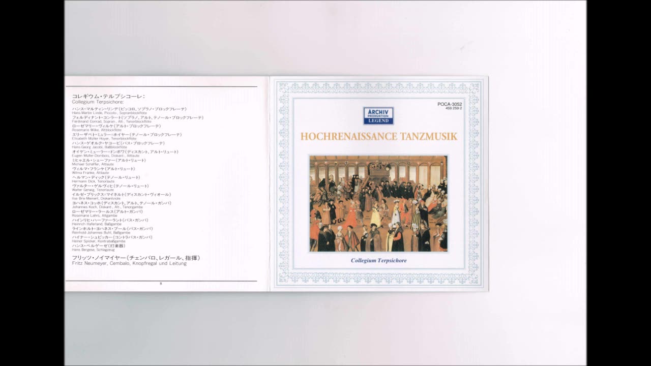 Praetorius - Daentze aus “Terpsichore” Neumeyer Collegium Terpsichore