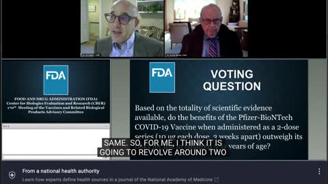 10/26 FDA Meeting: Dr. Eric Rubin Approves It So We Can Learn If It's Safe