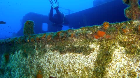 Very old ship which now looked like ruins.