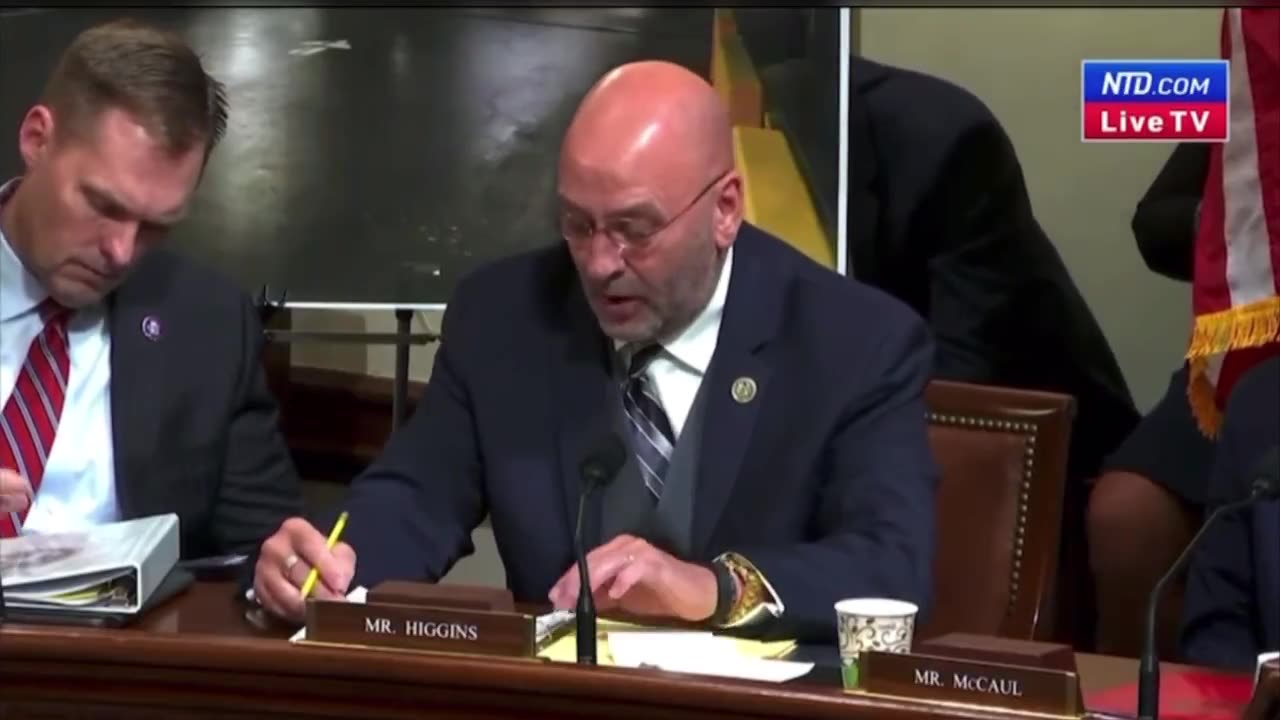 Rep. Higgins asks FBI Director Wray if he FBI sent "ghost busses" filled with FBI informants