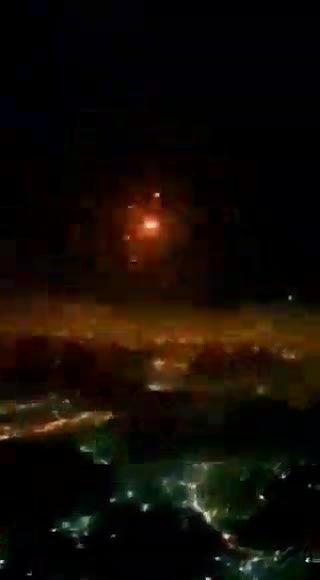 in an airplane over israel