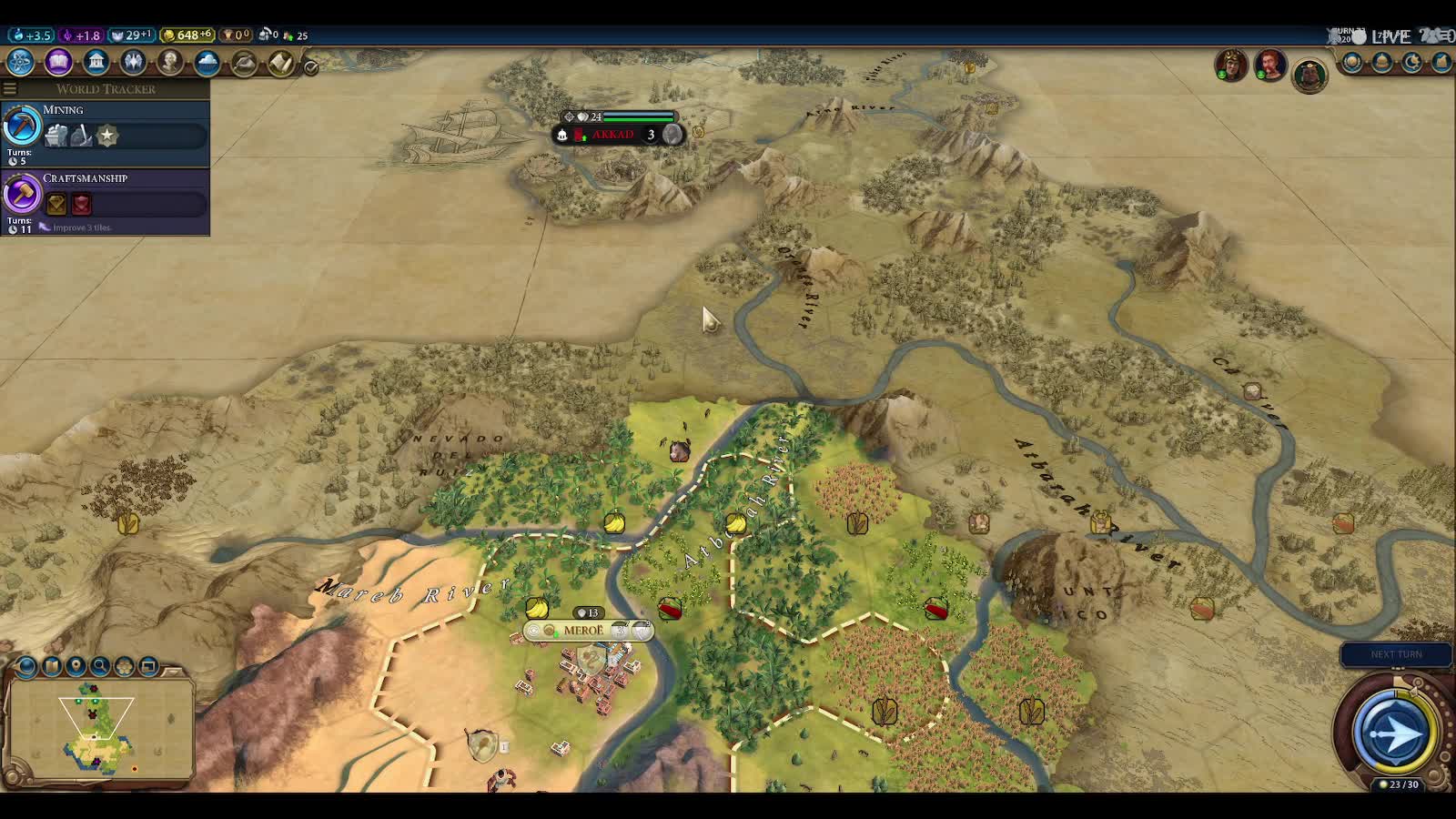 Civilization 6 Nubian Domination Deity Difficulty