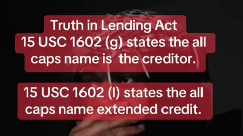 Law of lending? Blocked on tik tok, well no shit