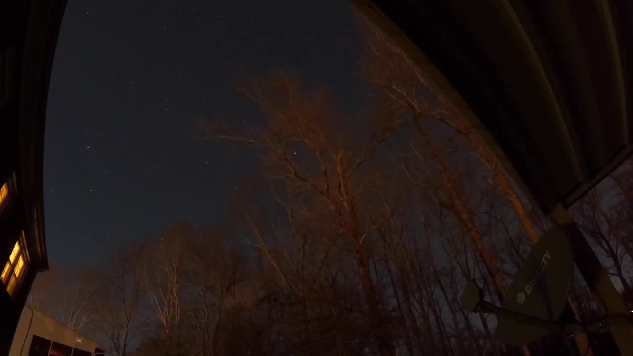 Night sky fast time lapse