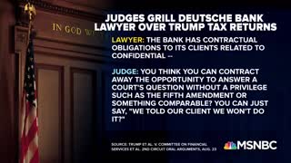 News on Deutsche Bank letter on Trump tax returns