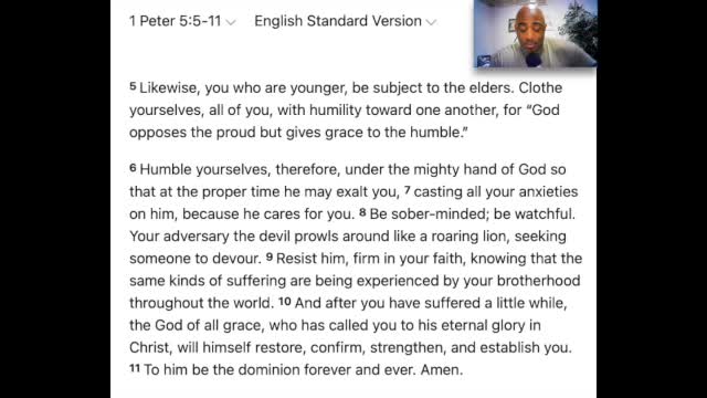 Word of Encouragement | Be Humble, Stand Firm, God'll Be There | 1 Peter 5:5b-11