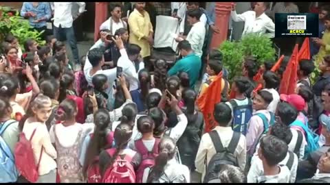 एबीवीपी ने एसएन कॉलेज में किया जमकर हंगामा,गंदे बाथरूम,पानी सहित कई समस्या को लेकर किया हंगामा