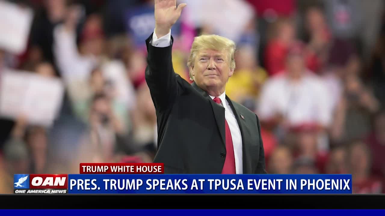 President Trump speaks at TPUSA event in Phoenix