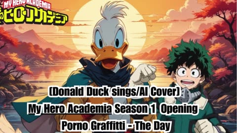 [Donald Duck sings/AI Cover] My Hero Academia Season 1 Opening Porno Graffitti - The Day