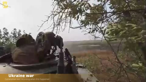 War in ukraine Cameraman was recording when this happened