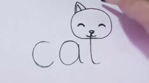 Turning cat word into a cat 😺