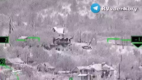 Russian Ka-52 "Alligator" Attack Helicopter Destroys Ukrainian Fortifications & Equipment