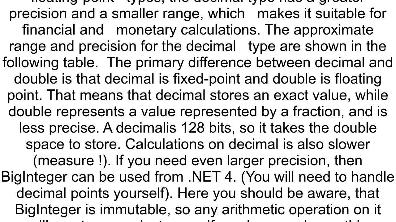 Can C store more precise data than doubles