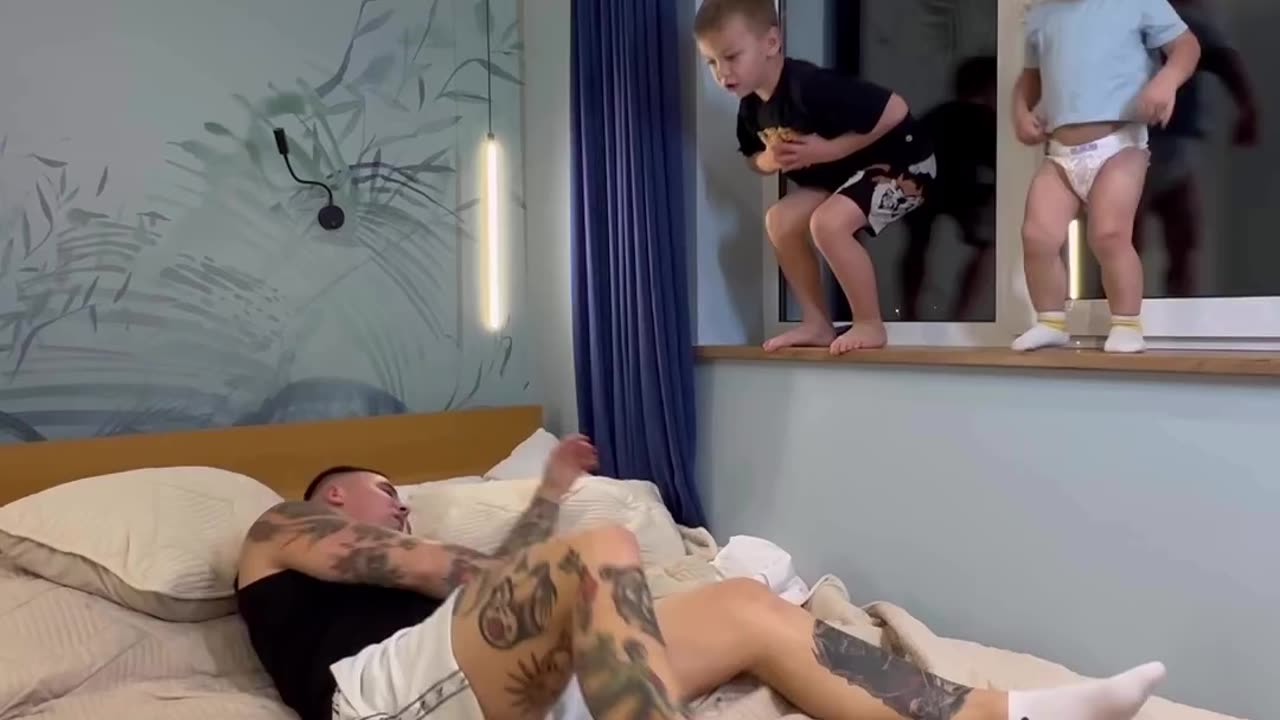WWE champion 💪 funny kids