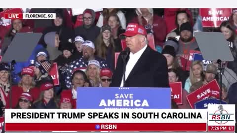 Trump Gives Shout Out To Henry - Florence, Sth Carolina Rally 12 March 2022