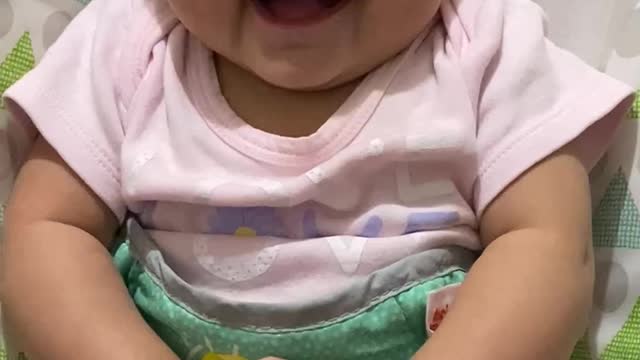 Six-Month Old Baby Wants To Talk So Bad